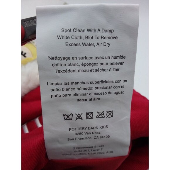 Pottery Barn Kids Emma Angel Woodland Christmas Holiday Stocking Quilted Xmas - Picture 9 of 10